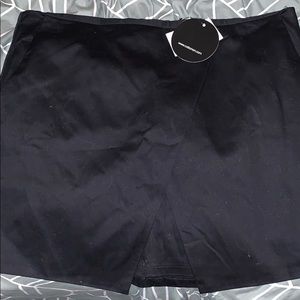 Black asymmetrical skirt